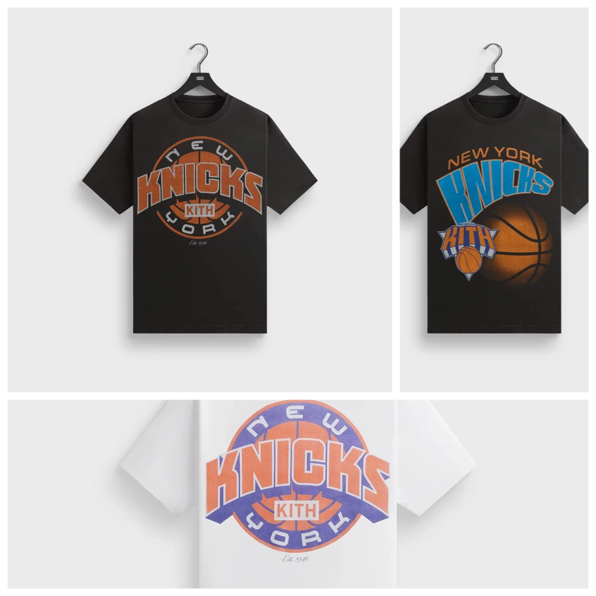 

2025 Summer Kith for New York Kincks Fashion Brand Basketball Print T Shirt Classic Unisex Oversized Cotton Round Neck Top Tee