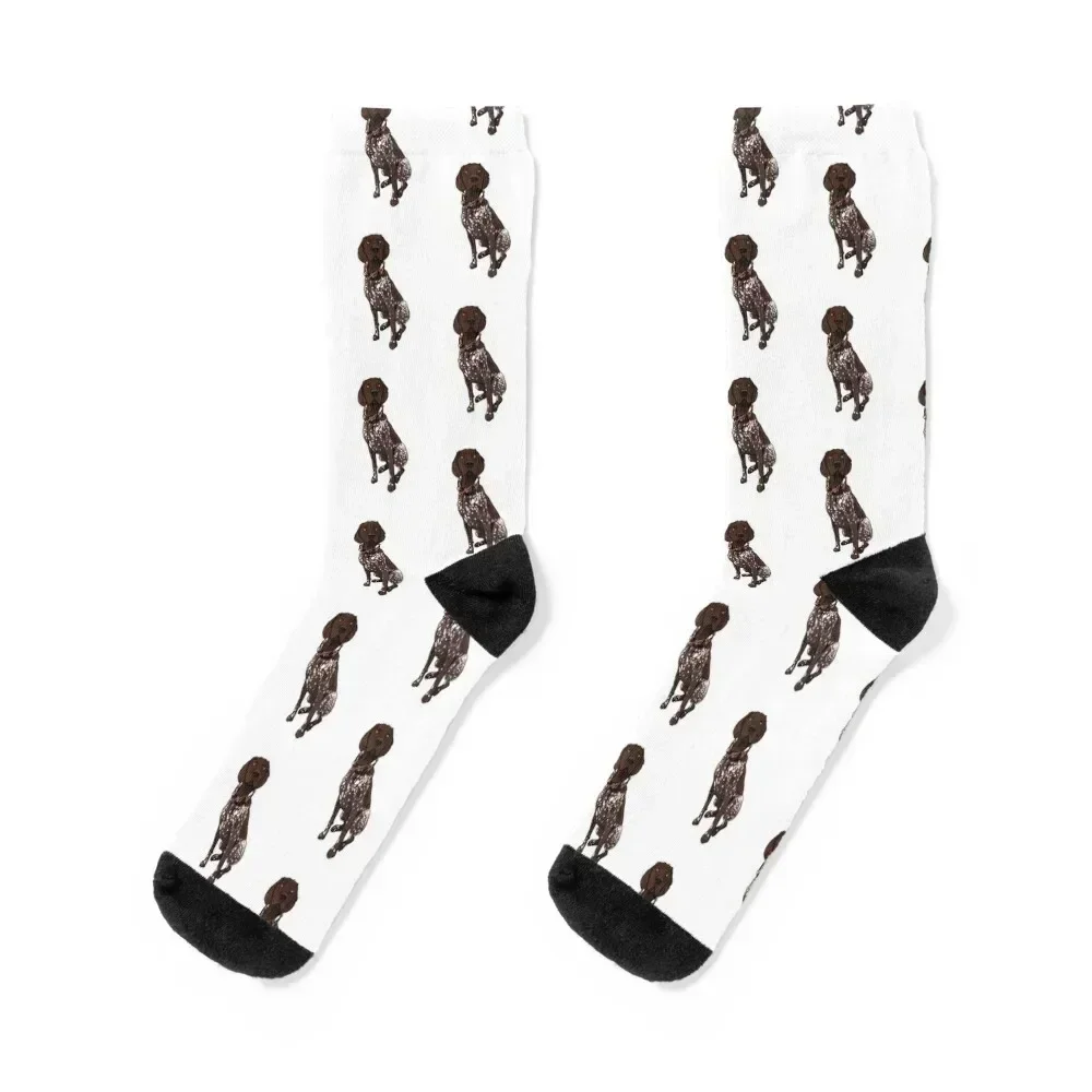 

German Shorthaired Pointer Socks basketball compression christmas stocking funny sock Socks Ladies Men's