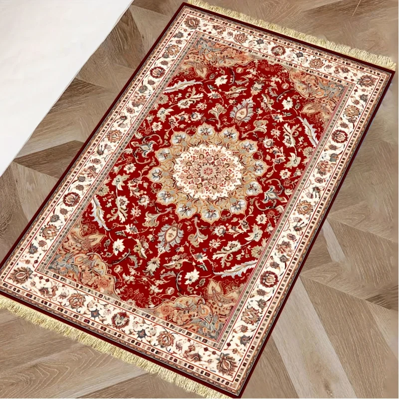 

Молитвенный коврик VIKAMA в богемном стиле с бахромой, мусульманский молитвенный коврик, предмет домашнего декора, ковер для гостиной и украшения комнаты