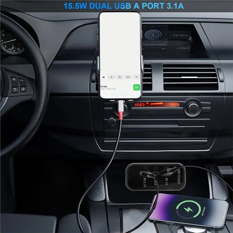 

[NEW!A93G】 Dual USB A Port 3.1A& 2PCS 3 Ports 12V RV USB Outlet 45.5W,PD3.0 Type-C Quick Charge Wall Mount Panel