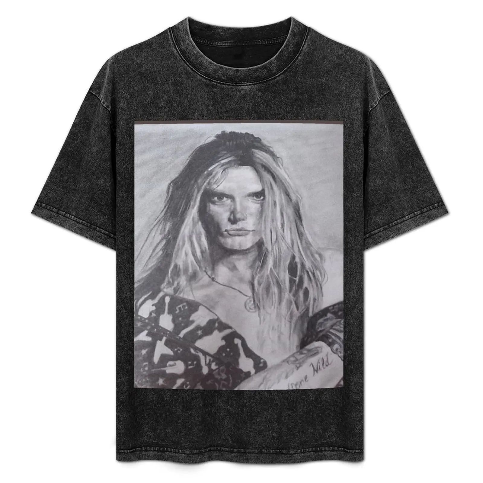 Sebastian Bach (Rock) T-Shirt sports fans vintage graphic tee oversized t shirts for men