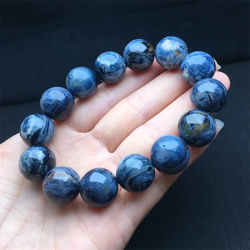 12MM Natural Peter Stone Bracelet Charms Handmade Fortune Energy Bangle Mineral Woman Amulet Jewelry Gift 4MM