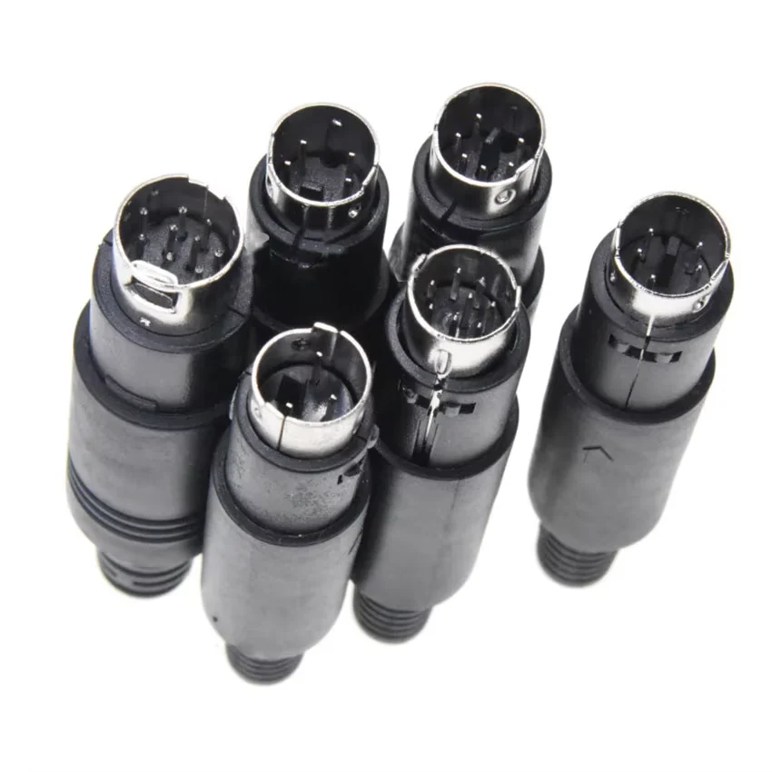 1PCS Mini DIN Stecker 3/4/5/6/7/8 PIN Chassis Kabel Montieren Männlich Weiblich Buchse 3-8Pin Schweißen Draht S Terminal Mini PS2 Stecker – Detail 4