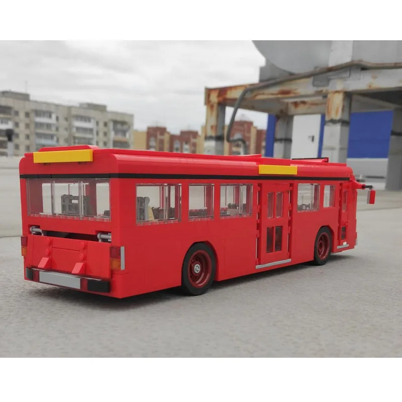 Modèle de bloc de construction Express de métro de transport urbain MOC-86095, 1163 pièces, jouet cadeau d'anniversaire et de noël pour enfants garçons