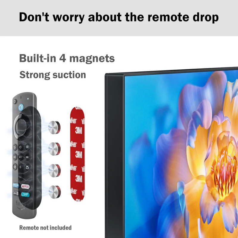 Magnetic Remote Control Wall Mount TV Holder Curved Surface No Hole Hanger