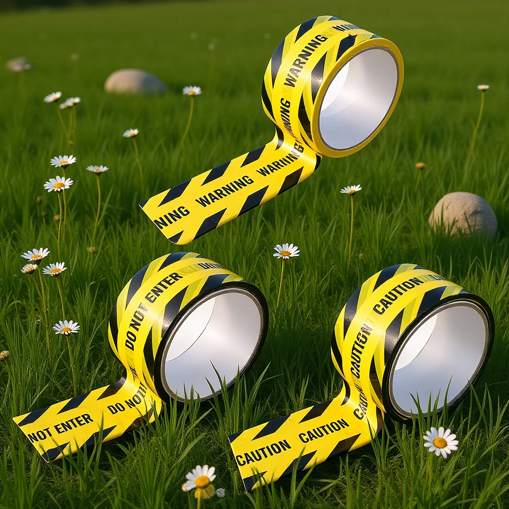 

Caution Tape Roll Yellow Safety Tape Durable Strong Adhesion for Construction Sites Heavy Traffic Areas Non Slip Traction Slick