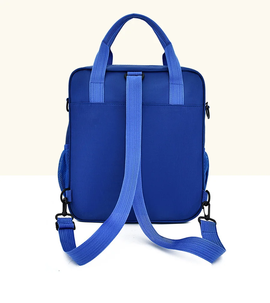 Mochila de pano oxford dos desenhos animados da disney, bolsa, mochila de armazenamento portátil de viagem, bolsa escolar de grande capacidade com bolsa removível