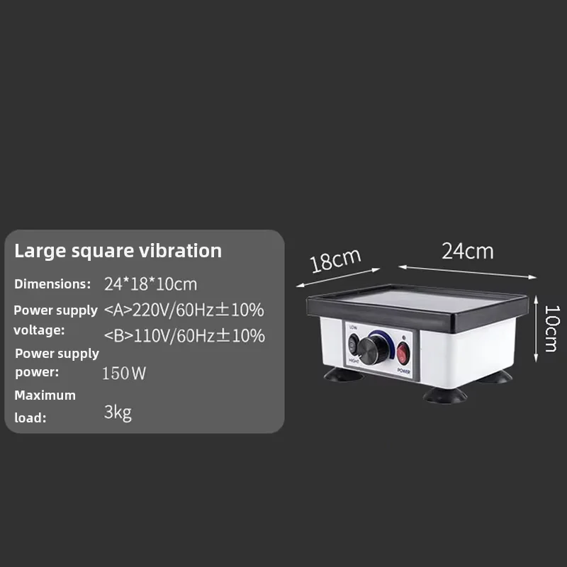 آلة هزاز الجبس للأسنان لنموذج الجص صب مختبر منصة تهتز لاستخدام فني الأسنان في طقم الأسنان