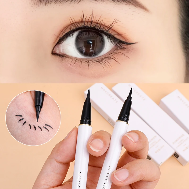 Quick Drying Makeup Black Liquid Eyeliner Pen Long Lasting Waterproof Smudge-Proof Easy To Wear Eye Liner Women Eyes Cosmetics