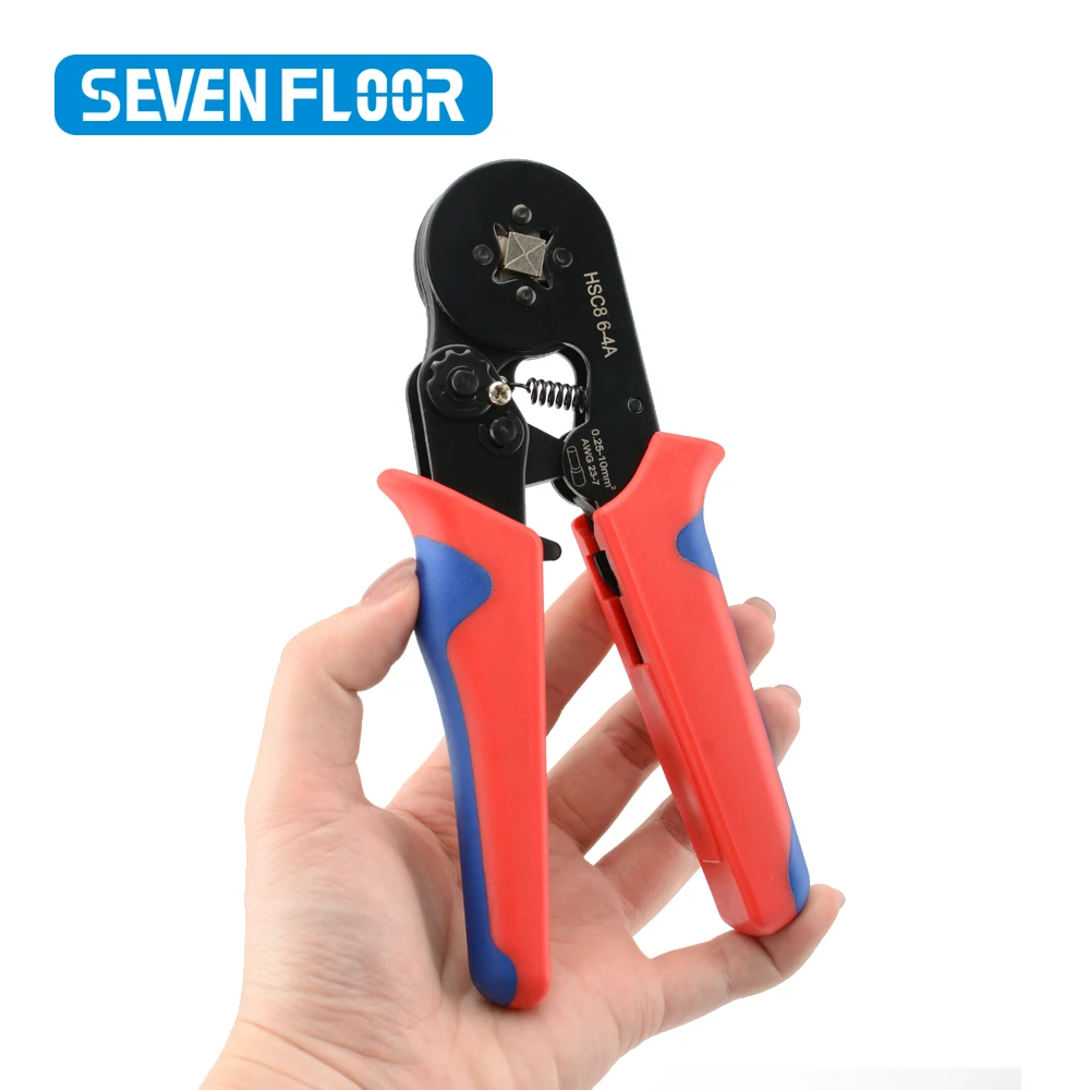 Household Electrical Kit With Box Ferrule Pliers Crimping Pliers HSC8 6-4A Tubular Terminal Crimper Wire Ferrule Crimper Tools image 4