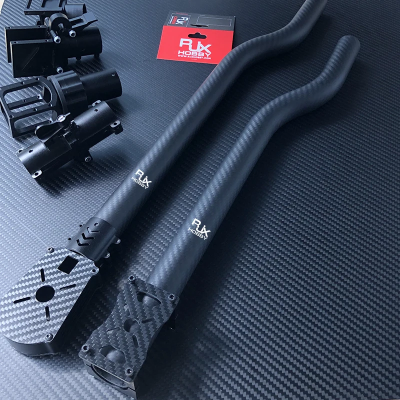 Bras de Drone courbé personnalisé en Tube de Fiber de carbone en forme de S, pour modèle d'avion FPV RC, support de train d'atterrissage de forme spéciale RJX
