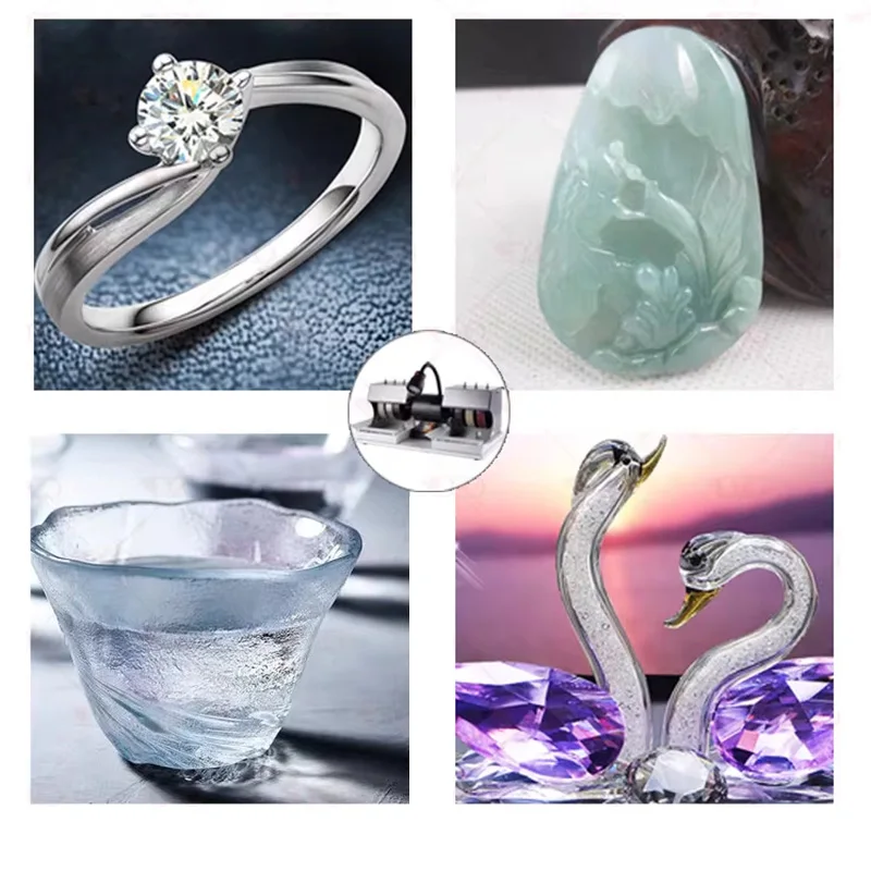 370W Gemstone Grinding and Polishing Machine 220V/110V Suitable for Jade and Gemstone Processing Equipped with(Customized)