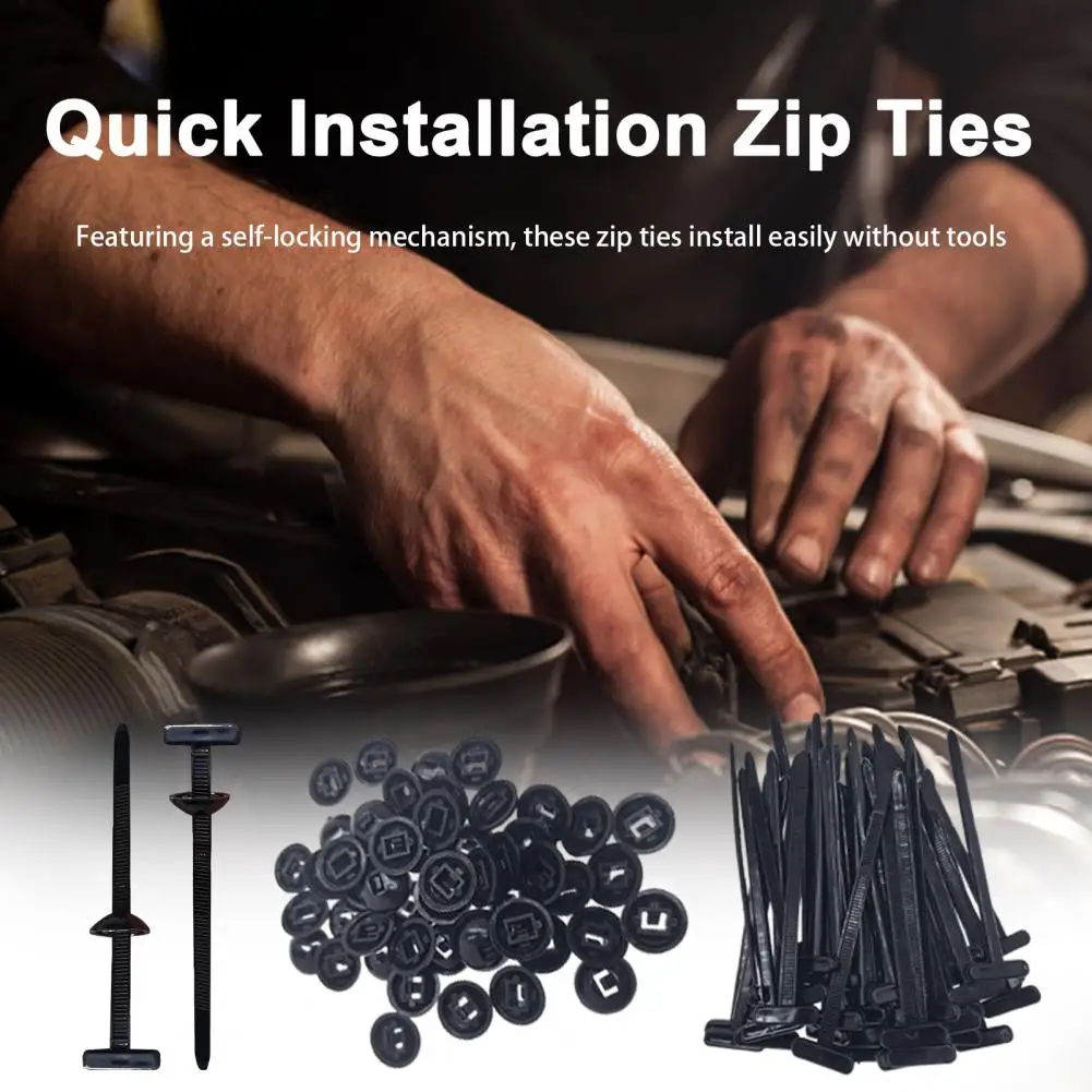 Cable Ties Self-locking Cord Ties Straps Fastening Loop Reusable Plastic Wire Ties Home Office Organizer Tools