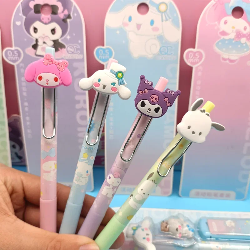 Sanrio My melody Pochacco Pompom Purin Kuromi Kawaii male and female students mechanical pencil learning stationery wholesale