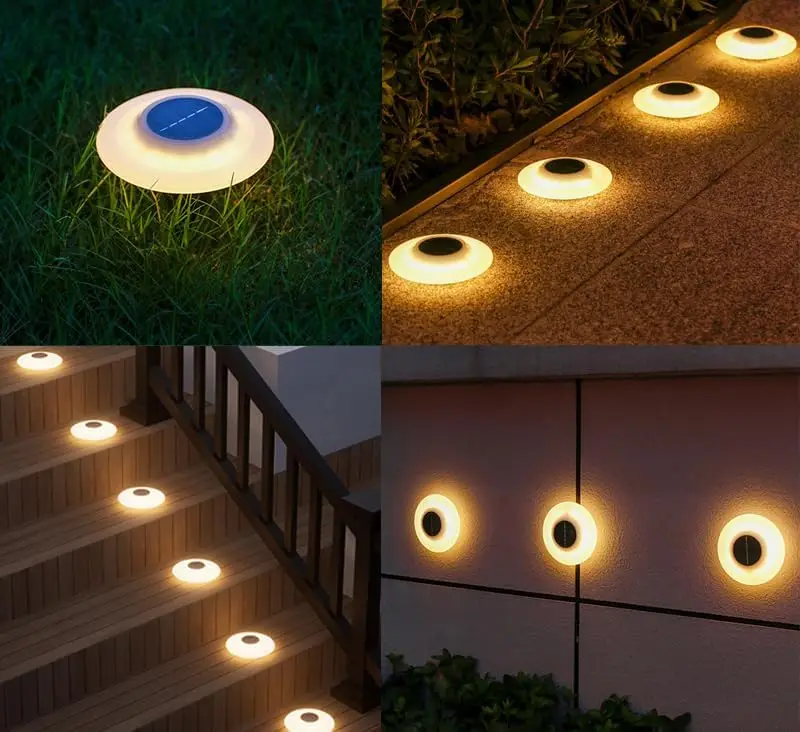 1-4Pack Solar Ground Light 16LED Waterproof Outdoor LED Lawn Lamp For Garden Landscape Light Pathway Yard Deck Camping Decor