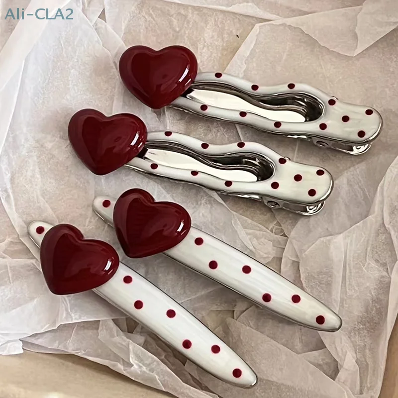 

Mini Hair Accessories For Women Girls Sweet Versatile Heart Bangs Hair Clip Fashion Side Clip Cute Hair Accessories Gifts