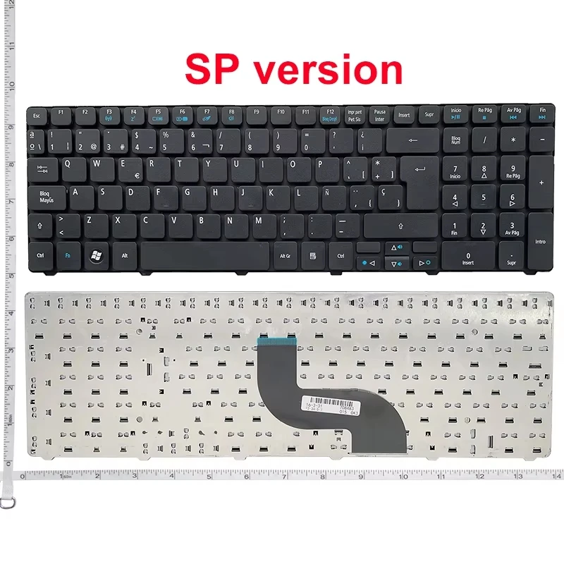 Klawiatura do laptopa US/RU/SP Gateway Packard Bell NEW90 PEW71 PEW76 NV73A NEW95 ZR9B NV51 NV78 NE56 NV53A NV59C NV79C NV50 PEW96 — zdjęcie 5