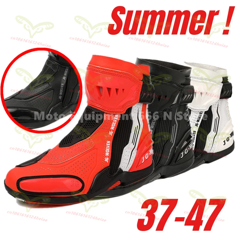 

Summer New Motorcycle Boots Anti Slip Breathable Commuter Cycling Shoes Motorcycle Off Road Rally Boots