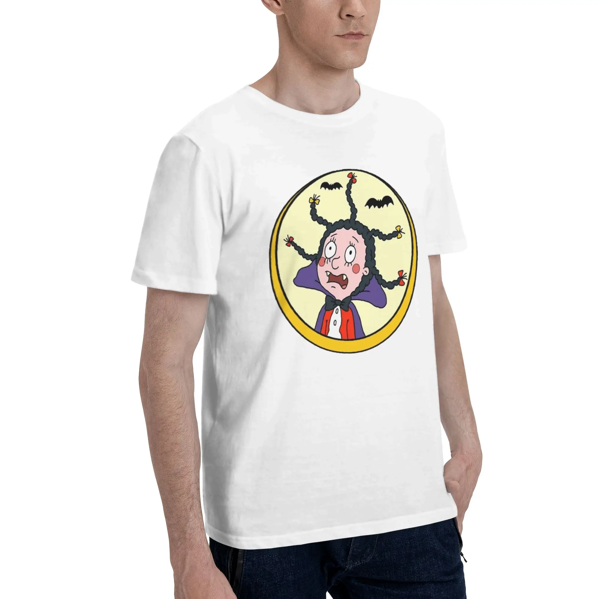 Mens Womens Mona The Vampire Anime Shirt Pure Cotton New Arrival T-Shirt  Top Clothing