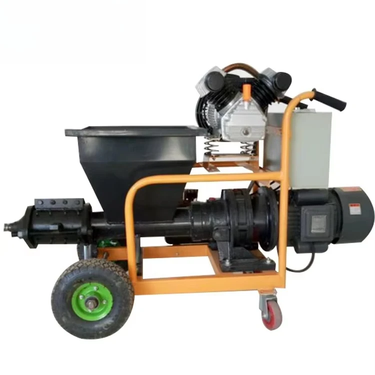 

New Spraying Machine Cement Mortar Mixing Pumping Screeding Grouting Spraying Wall Plastering Rendering Machine