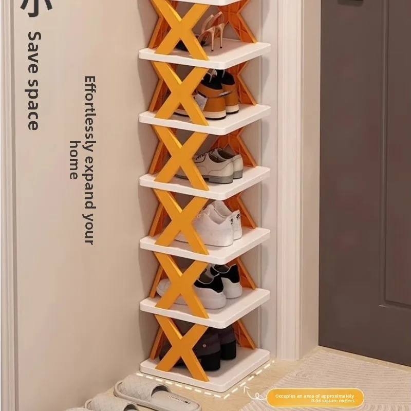 

2-5 Layer Durable Plastic Shoe Rack for Entryway Stackable Dustproof Shoes Storage Vertical Sturdy Shoe Organizer Home Organizer