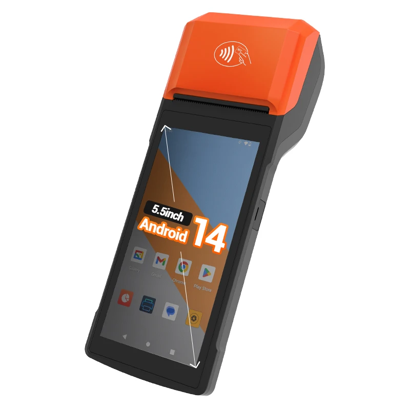 2.4 5G Dual Wi-Fi Dual SlM Card Mobile Pos Handheld Machine for Various Application