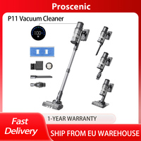 Proscenic P11 Mopping Cordless Vacuum Cleaner, Detachable Mopping Base, 35Kpa Suction, 0.65L Dustbin, 5-Stage Filtration System