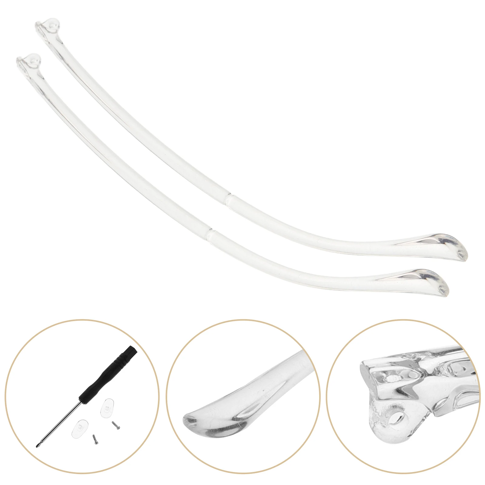 

Tr90 Eyeglass Replacement Arms Glasses Temple Sunglasses Frame Temple Universal Fit Material Easy Installation Eyewear
