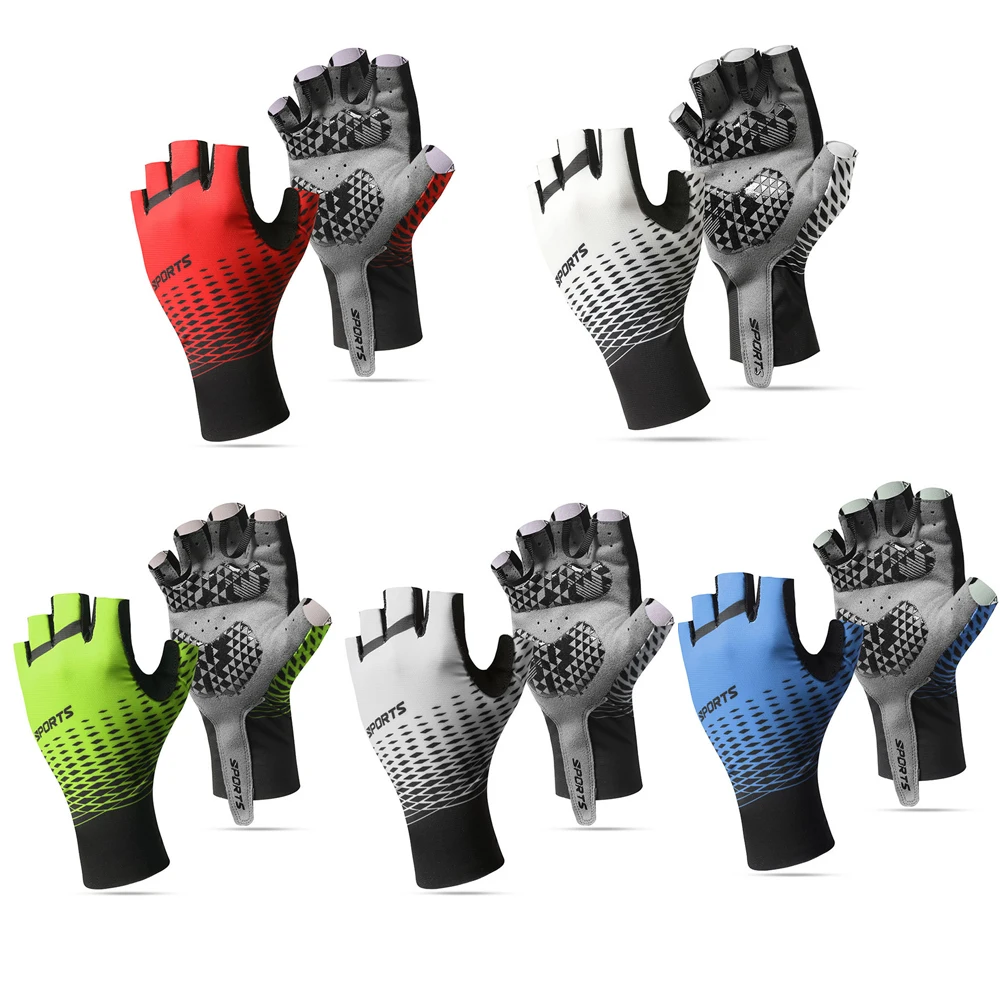 1 Pair Bike Gloves for Men Cycling Gloves Half Finger Padded Road Biking Gloves Womens Bicycle Riding Glove for Men Women