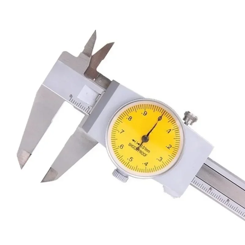 Stainless steel with caliper 0-150-200-300 high-precision shockproof dial