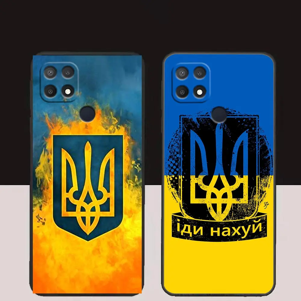 Flag Of U-Ukraine Phone Case For OPPO A98 A95 A96 A97 A94 A93 A92S A91 A78 A74 A58 A57 A55 A53 A15 A16 A17 Case Funda Shell Capa