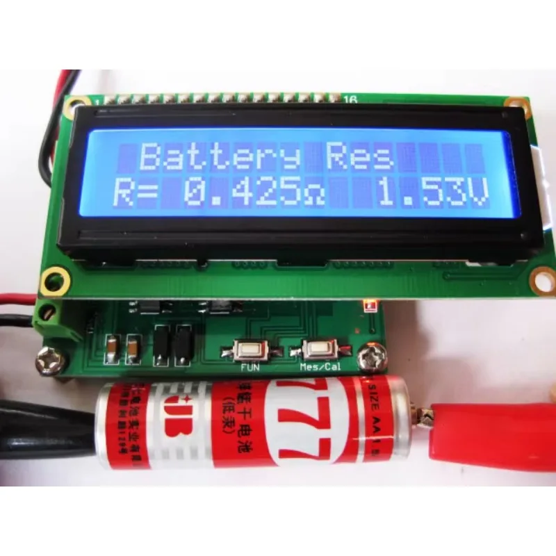 

NEW Portable 0-120Ohm Resistance Meter ESR Meter Ohm Meter Battery Internal Resistance Tester