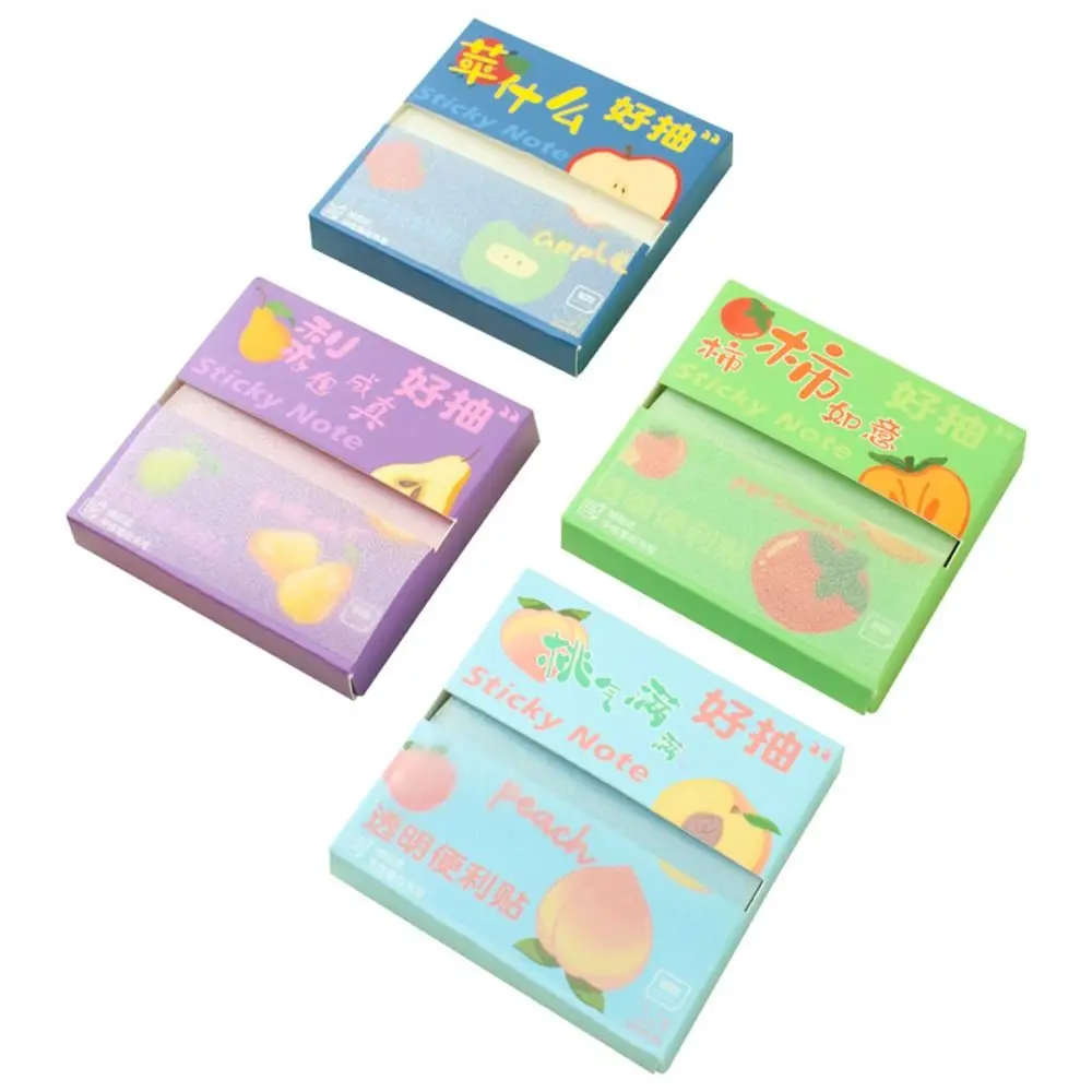 100Sheets Multipurpose Pull-out Type Sticky Notes Self-Adhesive Pearlescent Memo Pad Paper Planner Sticker School Supplies