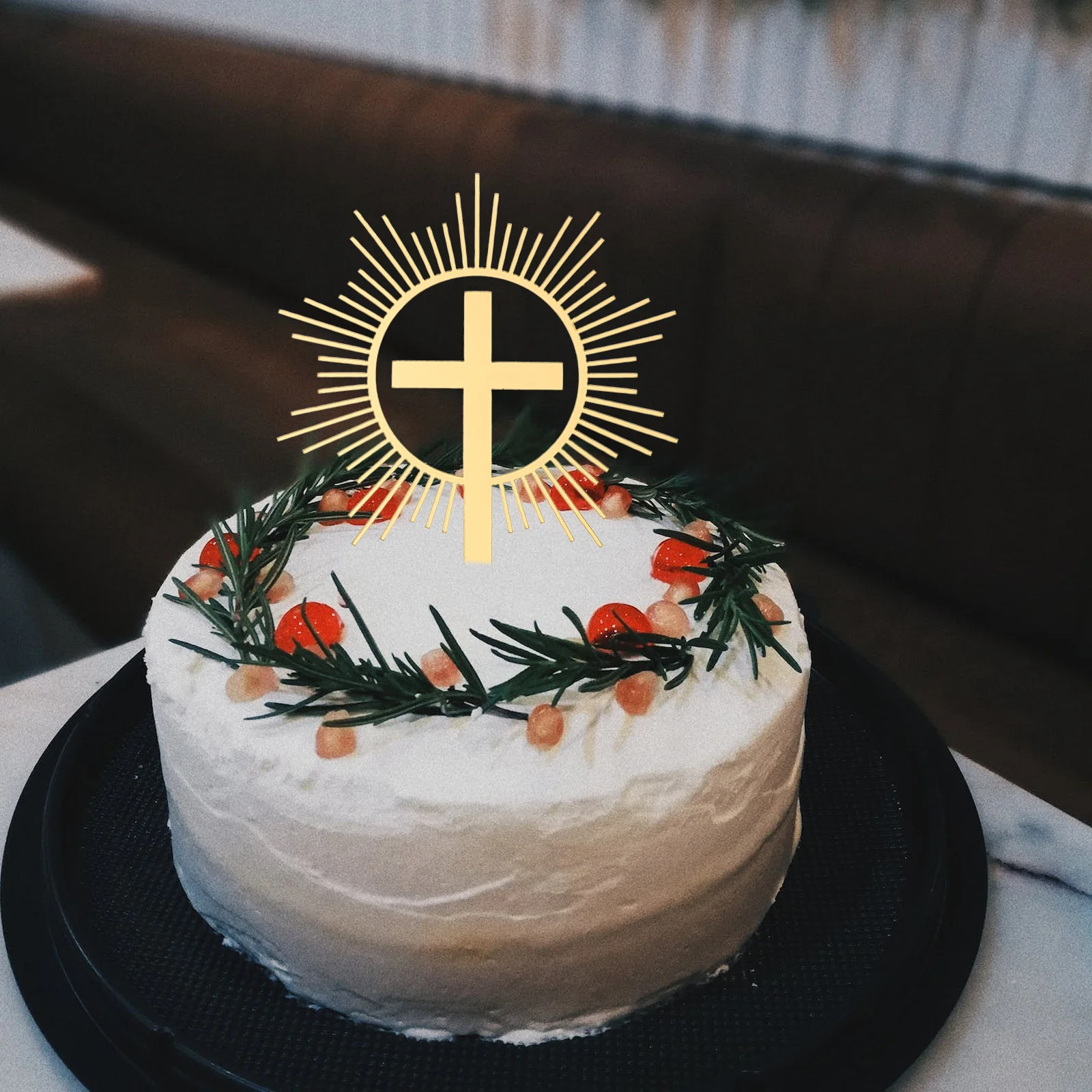 

10pcs Cross Cake Decoration Acrylic Baptism Toppers Peace Dove Wedding Birthday Party Supplies Cupcake Decorations