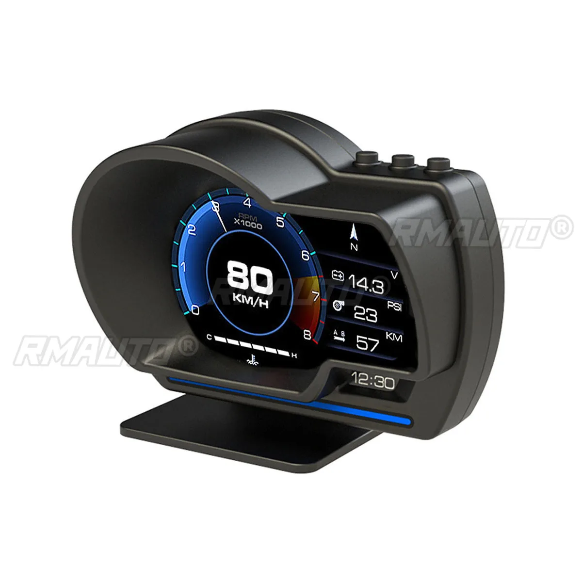 

Universal Car 9 Display Interface HUD Dual System OBD GPS With Navigation Speedometer Alarm Overspeed Warning System