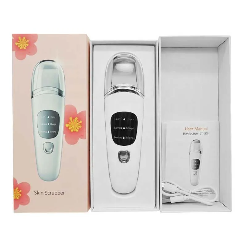 Nettoyage en profondeur des pores points noirs dissolvant d'acné vibrer à ultrasons réduire le Peeling de la peau morte écran LCD épurateur de peau professionnel