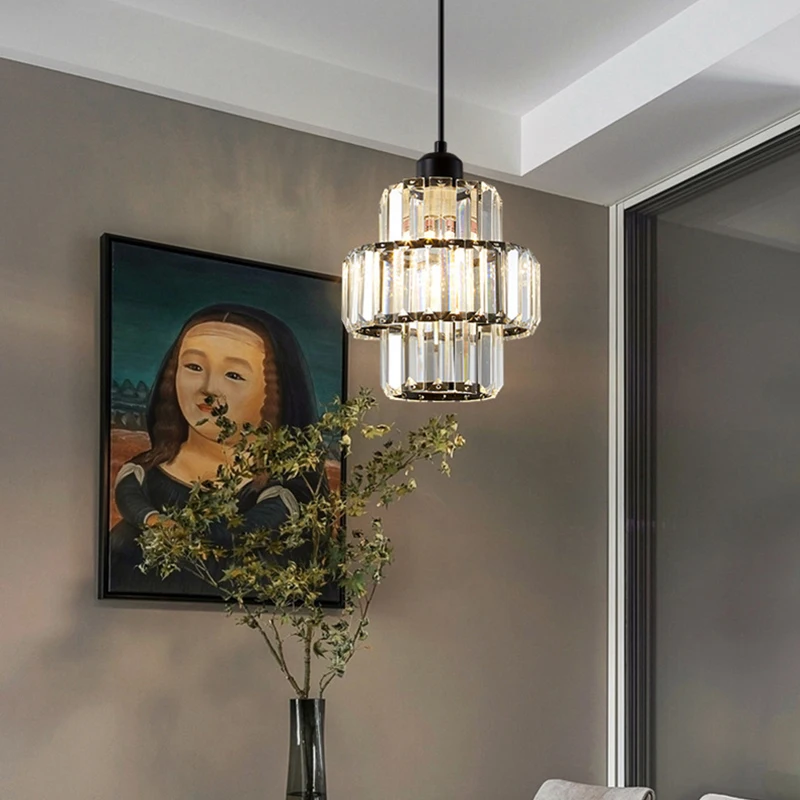 Nordic Modern K9 lampadario di cristallo lampada da soffitto per interni corridoio scale ciondolo camera da letto lustro sala da pranzo infissi