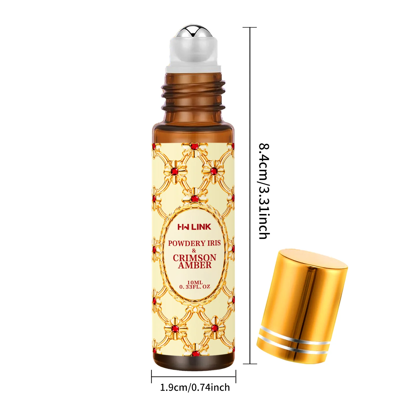 10ml Powdery Iris & Crimson Amber Essential Oil Roller Oil Home Fragrance Oil For Diffuser Car Air Freshener Candle Making Gift view 3
