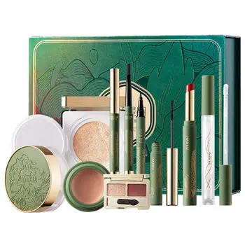 Jarní a Jingming styl líčení dárková krabička rtěnka polštářek podkladová báze kompletní sada kosmetická sada krabička líčení v čínském stylu dárková krabička 10 nejlepší prodej kompletní profesionální sada na líčení - №8