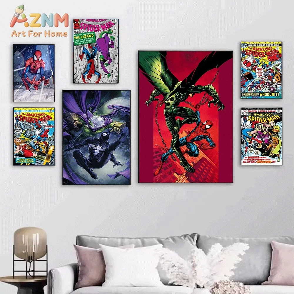 Daredevil Ghost Rider Superhero Comic Canvas Wall Art Print Poster Unframed Canvas Painting Home Bedroom Living Room Wall Deco