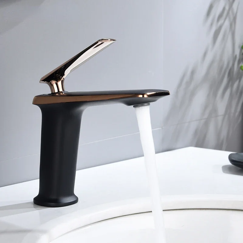 

Modern Luxury Creative Design Washbasin Cold And Hot Water Mixing Single Handle Faucet Bathrooms Utensils Basin Mixer Metal Taps