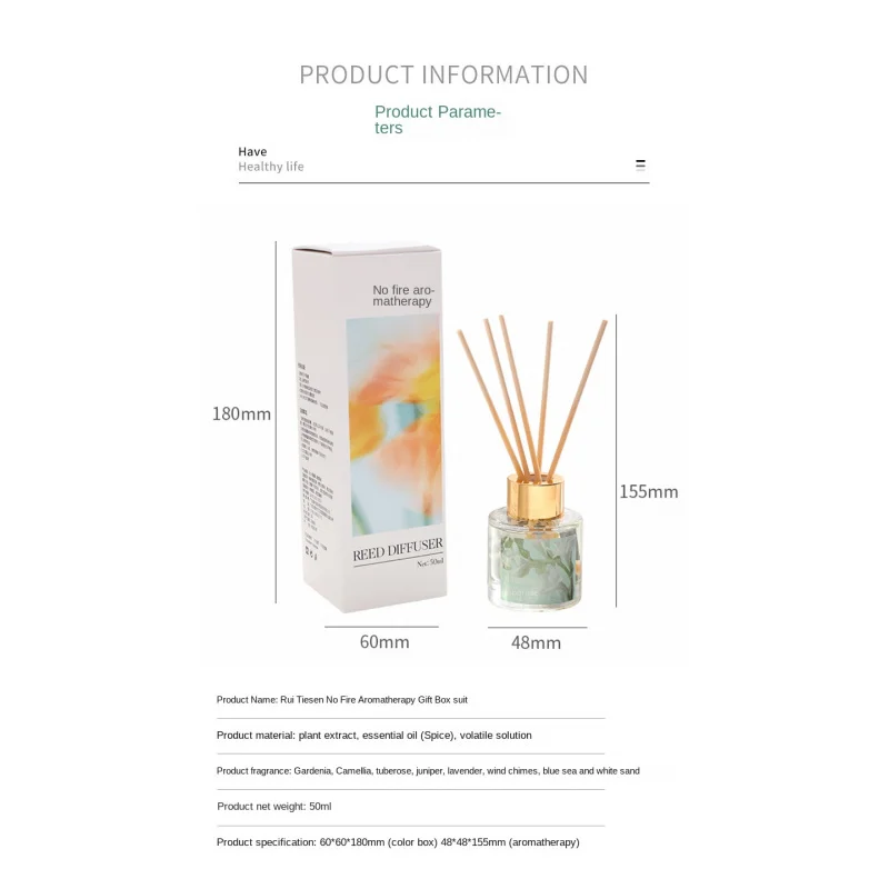 Create a Relaxing Indoor Ambiance - No-Fire Scent Diffuser with Natural Fragrance for a Light Luxurious Feel