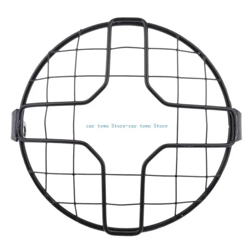 RXJE سهلة التركيب دراجة نارية كشافات حامي الضباب مصباح الحرس غطاء مصبغة لحقيبة دراجة نارية الملحقات #4