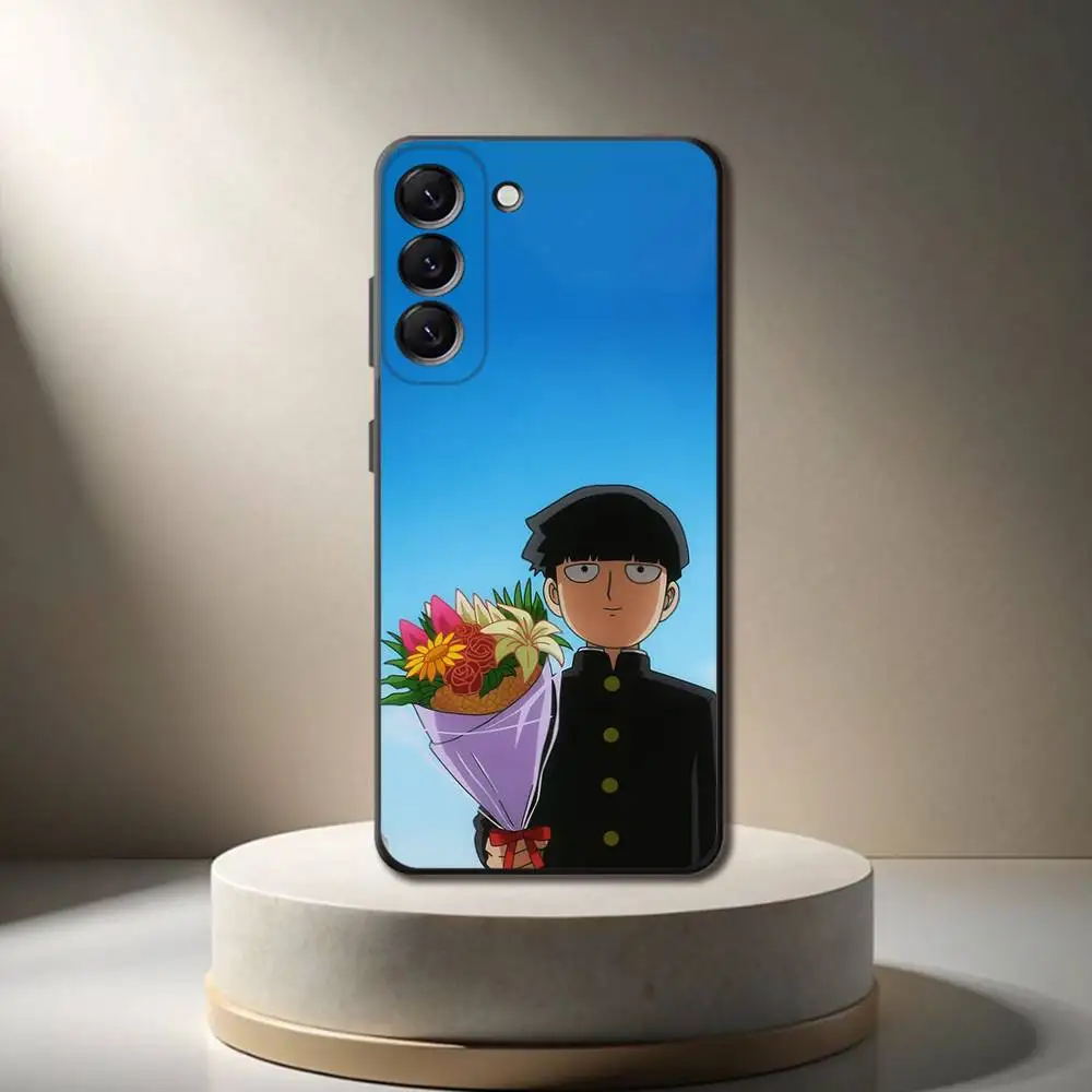 クールな M-Mob Psycho 100 電話ケース、サムスンギャラクシー A 73、72、51、53、52、71、22、5G、ノート、J7、8、9 ソフトブラックカバー用