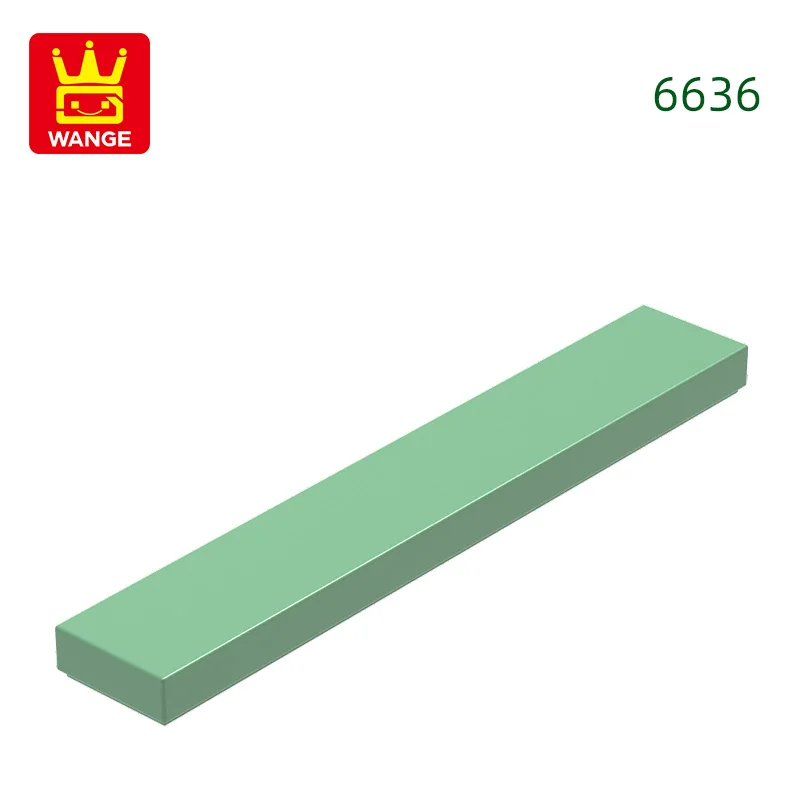 Wange 121 stks/partij 6636 1x6 Tegel Bouwsteen Moc Klassieke Accessoires Compatibel met Baksteen Kinderen Speelgoed geschenkdoos