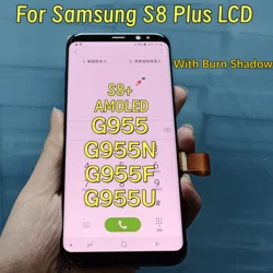 Tela de toque lcd super amoled para samsung galaxy s8 plus, g955, g955fd, g955u, g955n
