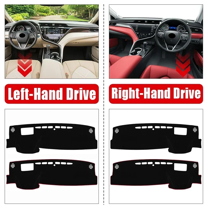 Car Accessories For Toyota Camry Xv70 2018 2019 2020 2021 2022 2023 2024 Hybrid Dashboard Cover Dash Mat Sun Shade Pad Adornment