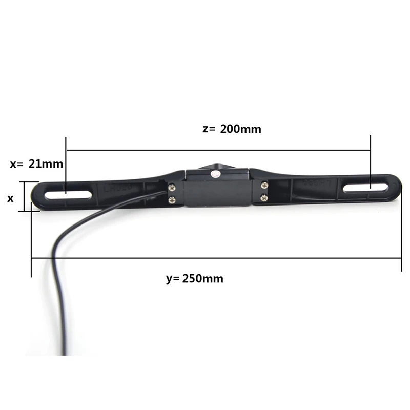 Kabelgebundene Rückfahrkamera für Europäische Nummernschilder, Schwarze Rückfahrkamera für Toyota, für Auto-DVD-Monitor GPS – Detail 2