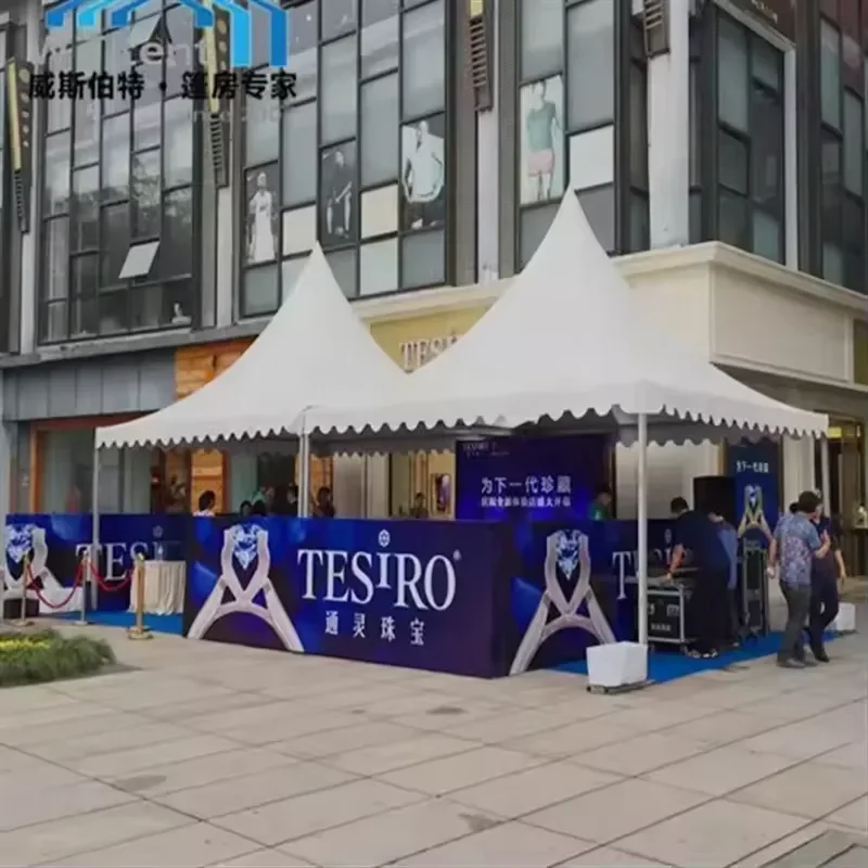 for Wedding Party Event Waterproof Exhibition Tents Garden Marquee Trade Show Tent Pagoda Tents 3Mx3M 4Mx4M 5Mx5M