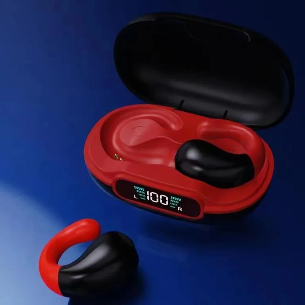 NIEUWSTE Q92 TWS Waterdichte Bluetooth5.3 Koptelefoon Open Oor Clip Oordopjes Draadloze Hoofdtelefoon met Microfoon Headsets voor Android & iPhone